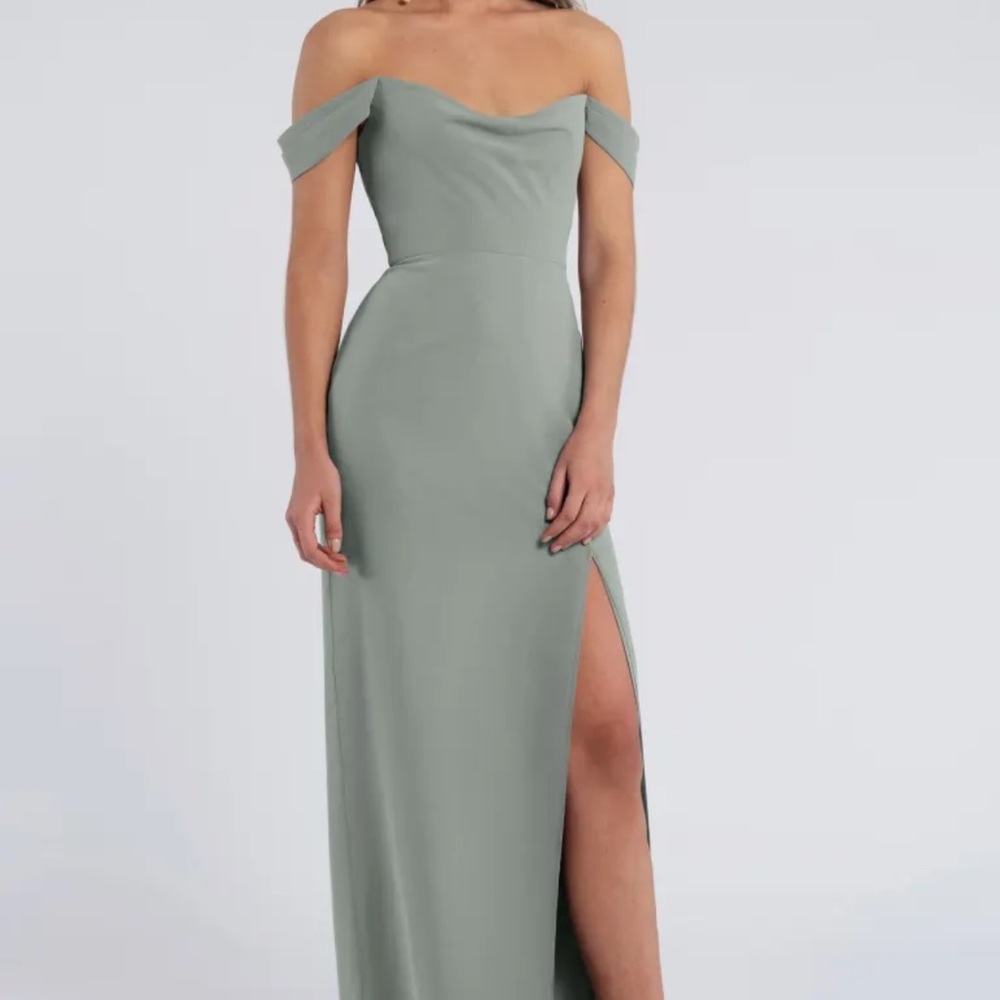 Jenny Yoo Jacqueline Formal Maxi Dress in Moss
